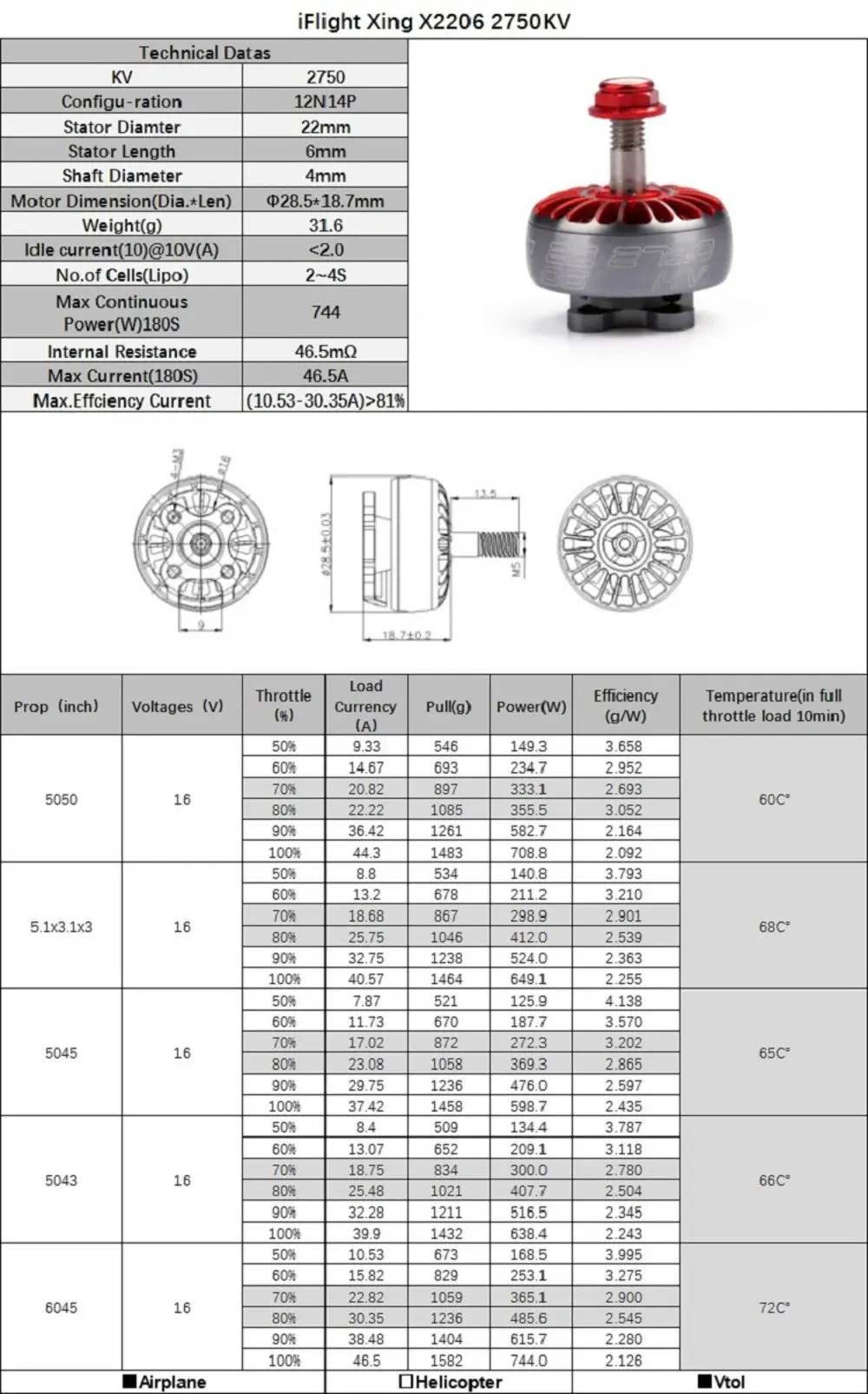 4 шт. iFlight X2206 2206 1700KV 1850KV 2750KV 2-6S бесщеточный двигатель для RC FPV гоночный Дрон