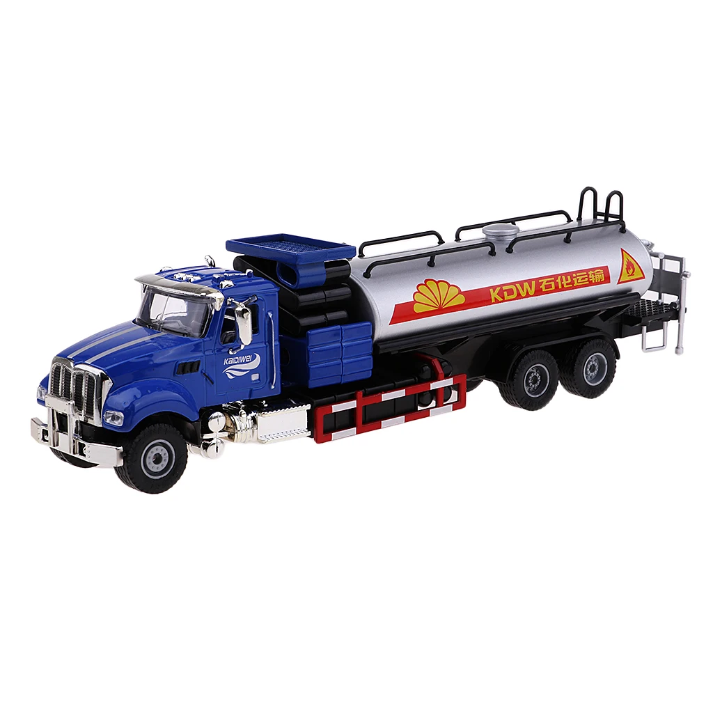 Alloy 1:50 Scale Oil Transport Car Oil Carrier Tank Truck Model Diecast Vehicle Children's Toy Car Gift
