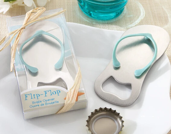

(2pcs) Wedding Favor Slipper Bottle Beer Opener Flip Flop Opener