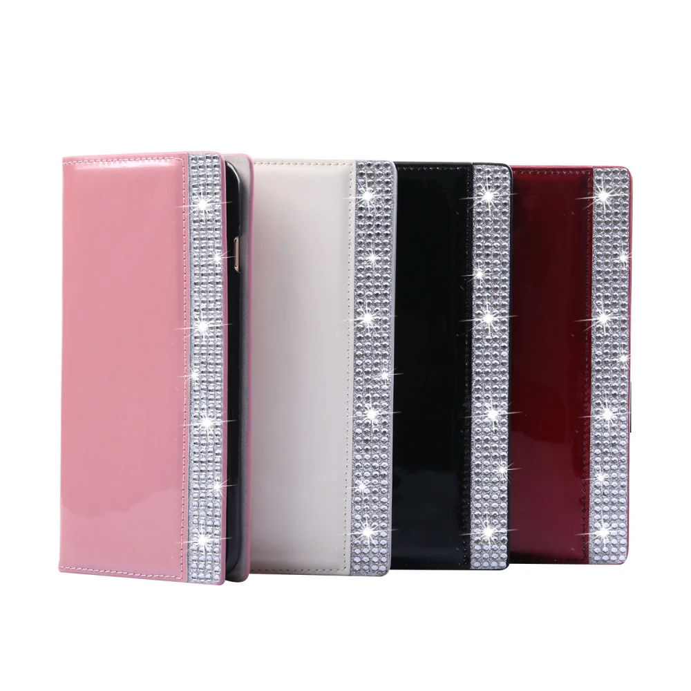 bilder für Luxus Bling Diamant Flip Leder Tasche Wallet Card Slots Abdeckung für Samsung Galaxy S5 S6 Rand Plus S7 S7 Kante Anmerkung 5 bilder für Luxus Bling Diamant Flip Leder Tasche Wallet Card Slots Abdeckung für Samsung Galaxy S5 S6 Rand Plus S7 S7 Kante Anmerkung 5