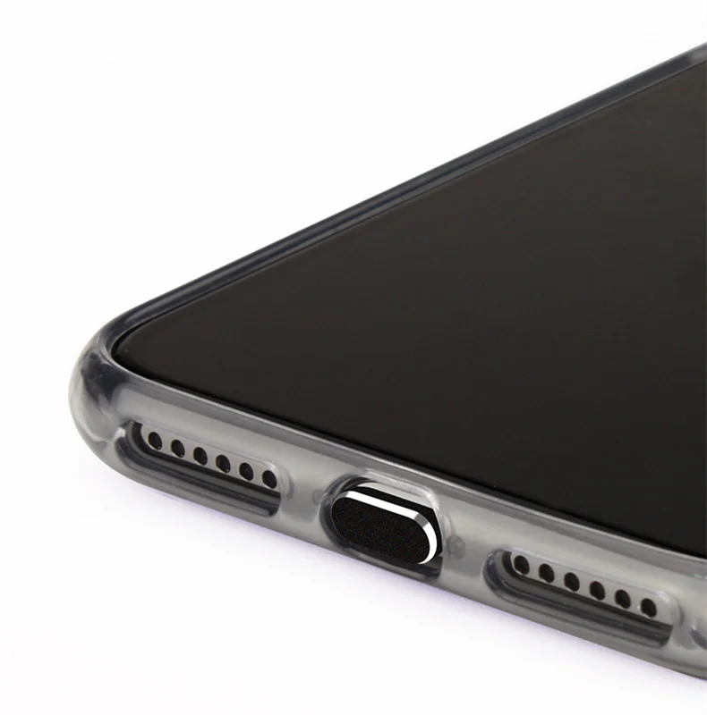 Металлическая алюминиевая Пылезащитная заглушка для iPhone X XR XS Max 8 7 Plus штепсельная