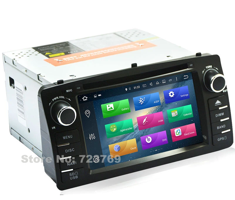 Perfect 64G ROM No Tax Android 9.0 Car GPS Navigation System DVD Player Radio Stereo Media For BYD F3 For Toyota Corolla E120 DVR DAB+ 22