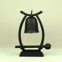 Античный Чугун настольный колокольчик висящий металлический колокольчик украшение ремесло орнамент подарок аксессуары для дома и украшение для классной комнаты