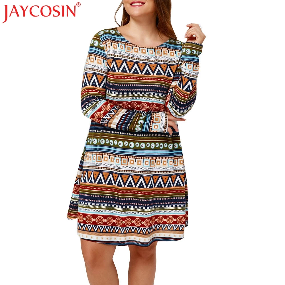 fenómeno cuchara comodidad KVL 2018 vestido de mujer divertido Navidad para mujer talla grande Retro  impreso fiesta Casual vestidos de manga larga Dropshiping Jun 9 -  AliExpress Ropa de mujer