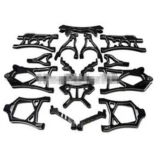 King Motor черный комплект сплавов 17, EX подвеска рычаг Shock Tower Fit HPI Baja 5B