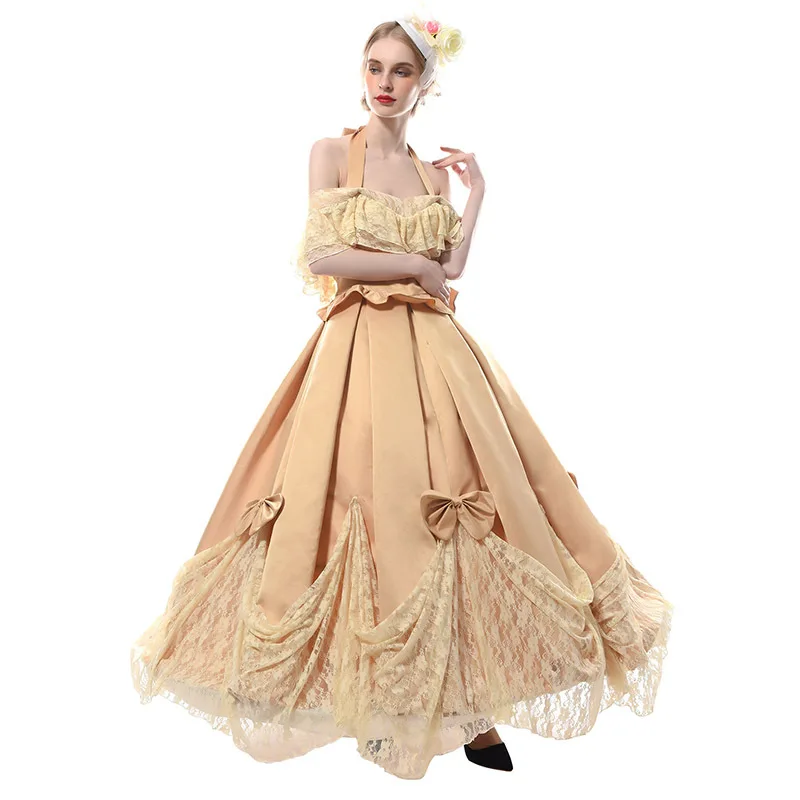 

Halloween Medieval Renaissance Wedding Belle Dress Ball Gown Gothic Lolita Victorian Dress Baroque Dress Cosplay Costume