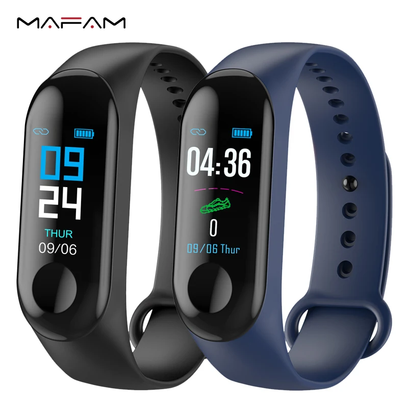 

MAFAM Fitness Tracker Smart Bracelet Sports Color Screen Heart Rate Blood Pressure Monitor Call Reminder Smart Band PK Mi Band 3