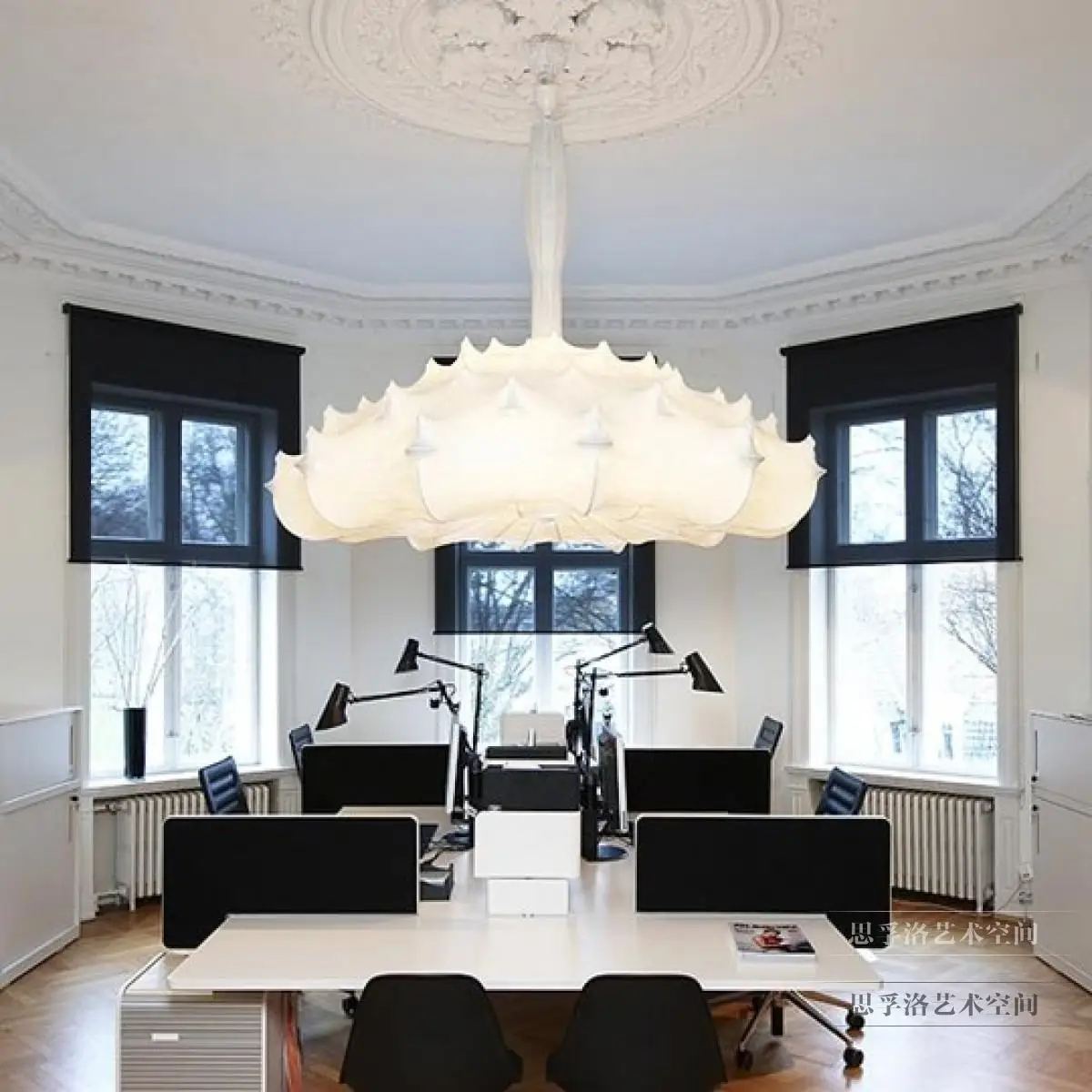 Скандинавский дизайнерский художественный шелковый светильник, подвесной светильник для отеля, люстры, современная люстра, подвесной светильник