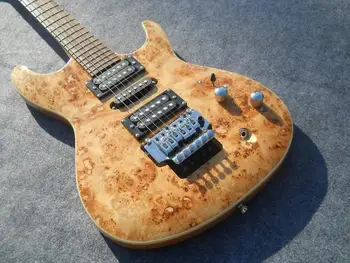 

Cstom Brown electric guitar side dots inlay Chrome hardwares HSH Pickups,customized!IB-19