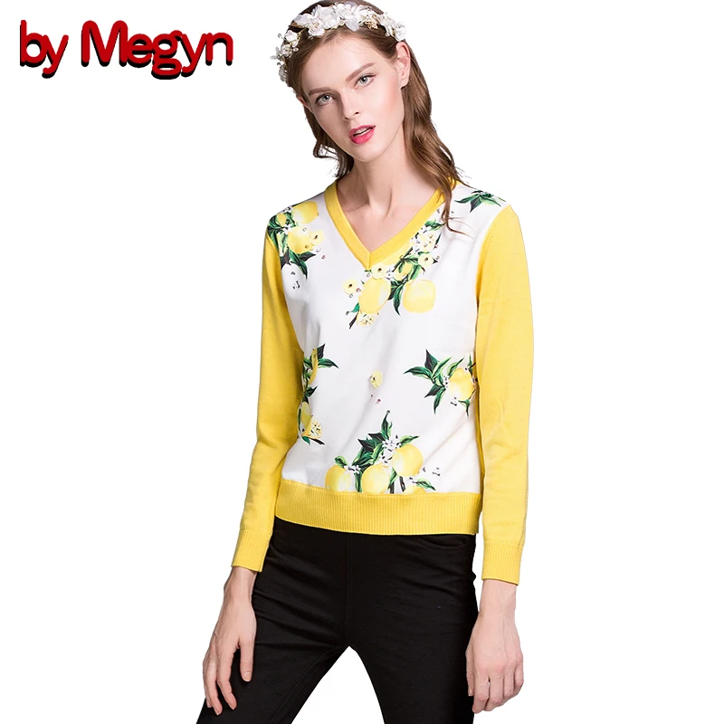 

2019 свитер женский fall Women Loose pullover female long sleeve jumper Fruit Print Wool women knitted sweater and pullovers
