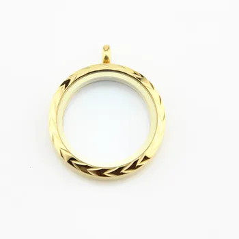 

10Pcs/lot 30mm magnetic stainless steel floating locket gold floating charms memory locket pendant for women jewelry