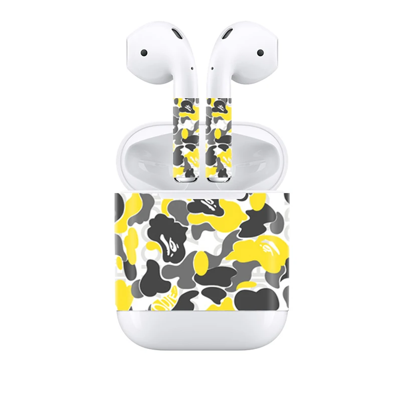 Профессиональные фабричные Поставки кожи стикер для Apple Airpods виниловые наклейки