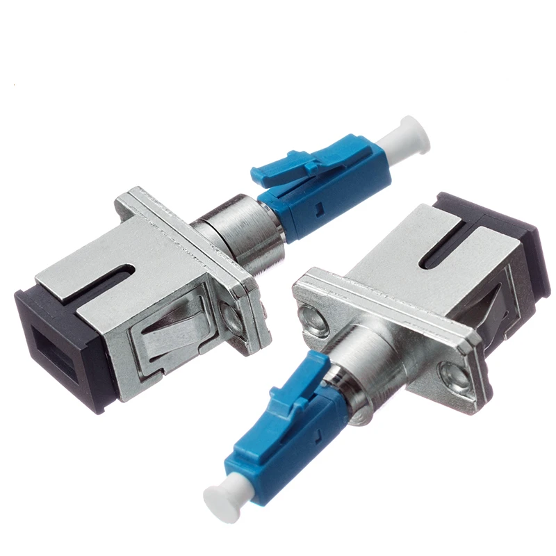 

2pcsFree Shipping LC Male to SC Female Fiber Optic Adapter LC-SC Hybrid Optical Adaptor