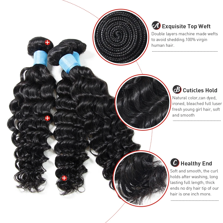 Deep Wave Hair Bundles