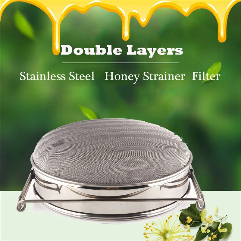 

24cm Stainless Steel Honey Sieve Filtration Bee Screen Mesh Honey Filter Strainer Machine Tool Extractor Beekeeping Tools