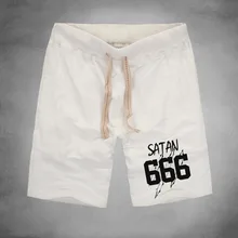 Сатана 666 шорты модные брендовые мужские летние пляжные шорты Плюс Размер повседневные мужские шорты Бермудские острова masculina Pantalones