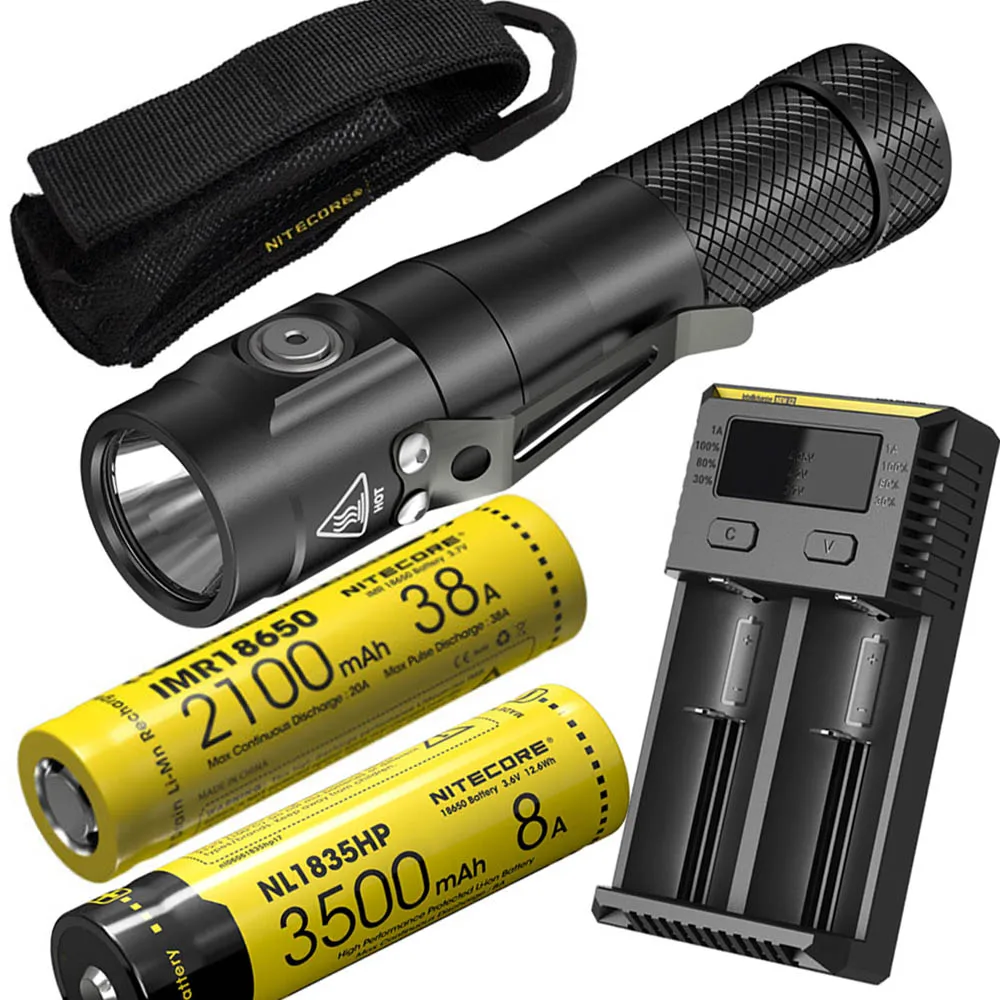 Тактическая вспышка NITECORE EC30 CREE XHP35 HD max 1800 люмен 220 метров тактический фонарь