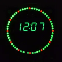 Electronic Clock DIY Kit Rotation LED Electronic Clock DIY Kit Rotating Led Display Digital With Four Modes FR4 Military Level