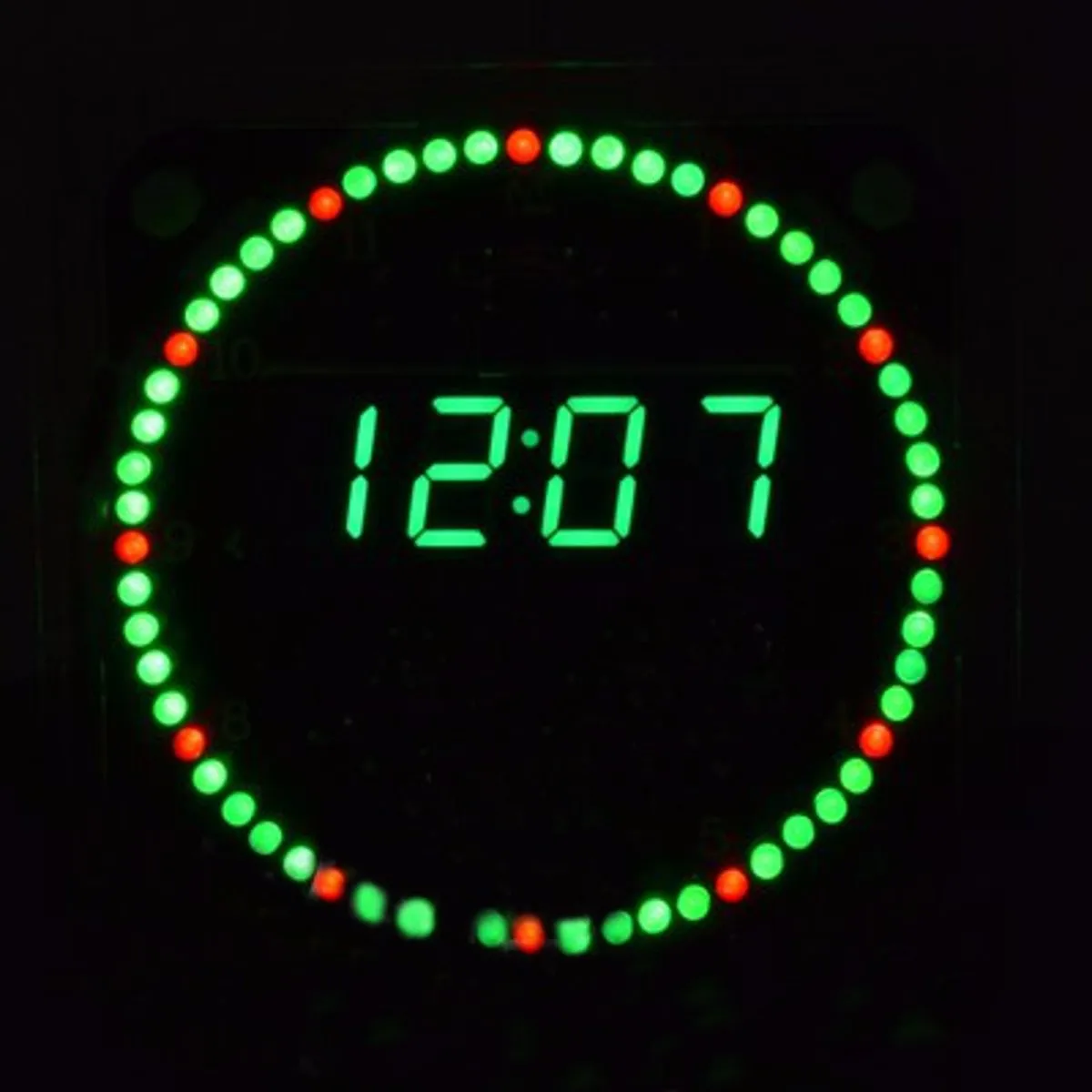 

Electronic Clock DIY Kit Rotation LED Electronic Clock DIY Kit Rotating Led Display Digital With Four Modes FR4 Military Level