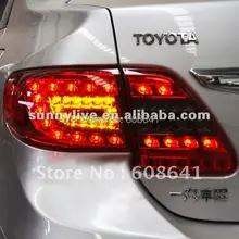 Для TOYOTA Corolla Altis светодиодный задний светильник 2011-2012 год красный черный цвет YZV1