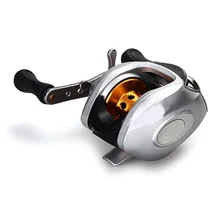 Металлический, для рыболовства пластиковый Baitcast baitcasing 9+ 1BB Подшипник рыболовная Катушка ручная Серебряная ручка