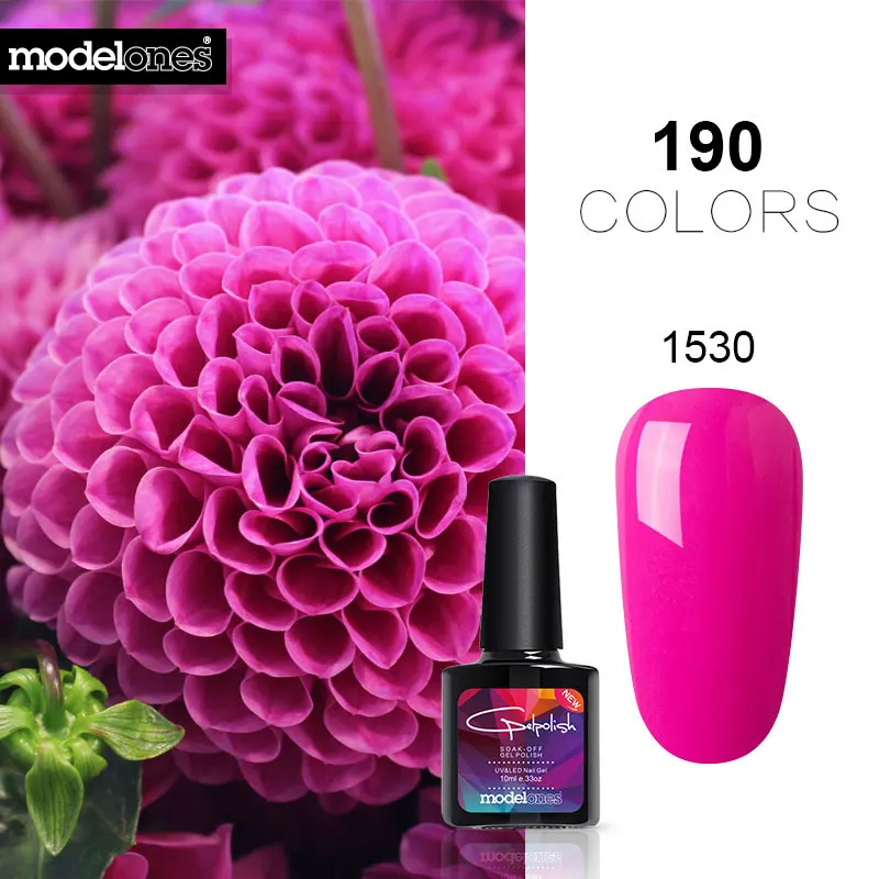 

Modelones Vernish Semi Permanent 10Ml Uv Nail Gel Polish Led Nail Polish Lacquer Need Uv Gel Soak off Gel Lacquer DIY Nail Gel