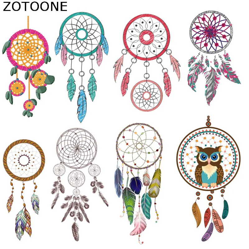

ZOTOONE Kids Iron on Transfer Patches Beautiful Dreamcatcher Patch for Clothing A-Level Washable Easy Print By Household Irons C