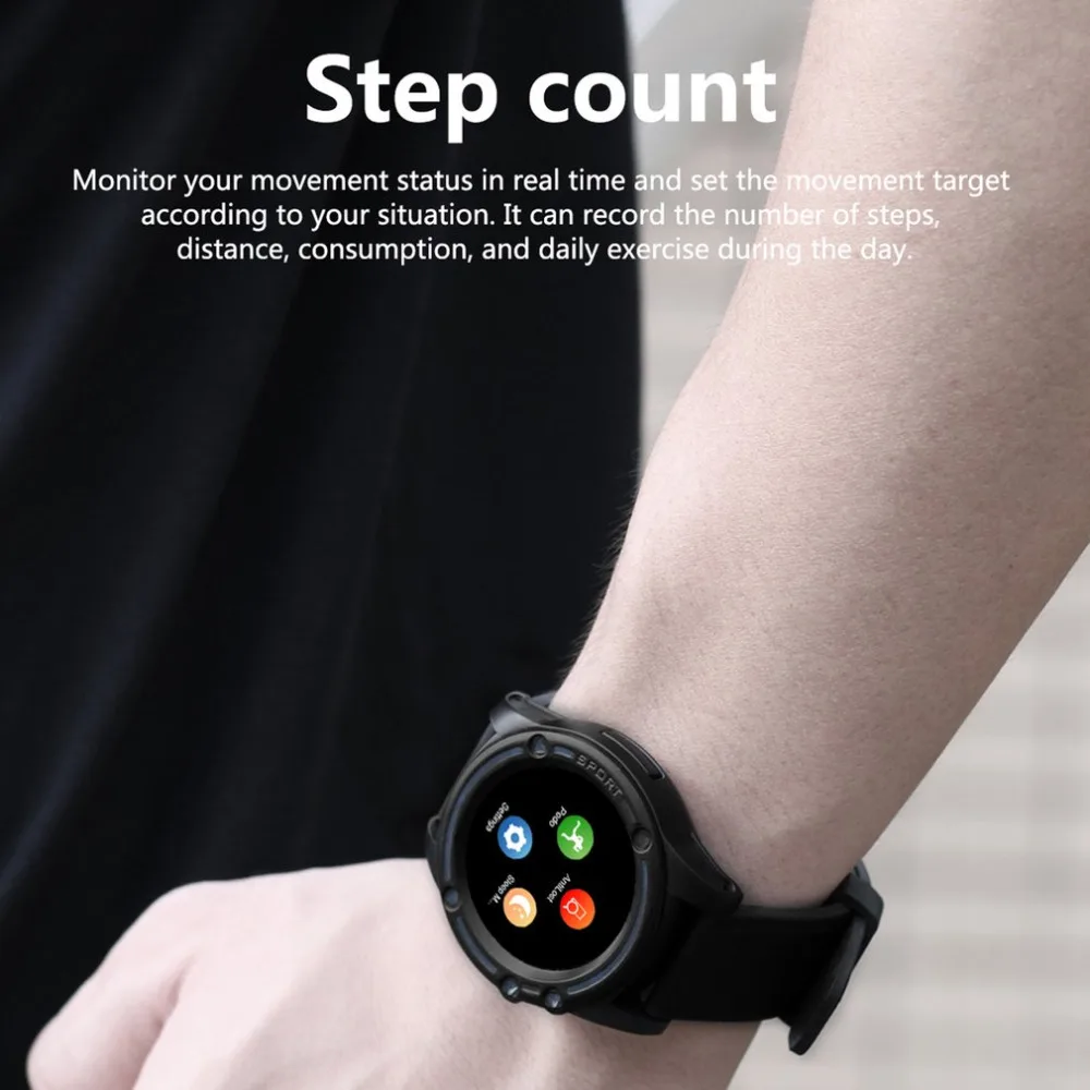 Smartwatch Uhren Smart uhr männer Unabhängige Karte Metall Strahlen Uhr Bluetooth WIFI GPS HD Kamer