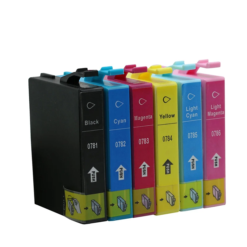 6 шт. картриджи для принтера Epson t0781 R260/R280/R380/RX580|ink cartridge|epson ink cartridgesink cartridge epson |