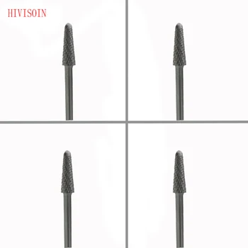 

HIVISOIN Carbide Nail Drill Bit - Cone Bit - C (Silver)