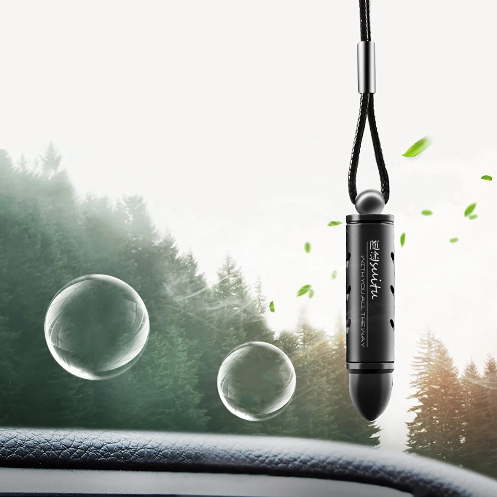 Освежитель воздуха для автомобиля, подвеска, сплав, пуля, твердый парфюм, бальзам, очиститель воздуха, Автомобильное зеркало заднего вида, подвеска, очиститель воздуха