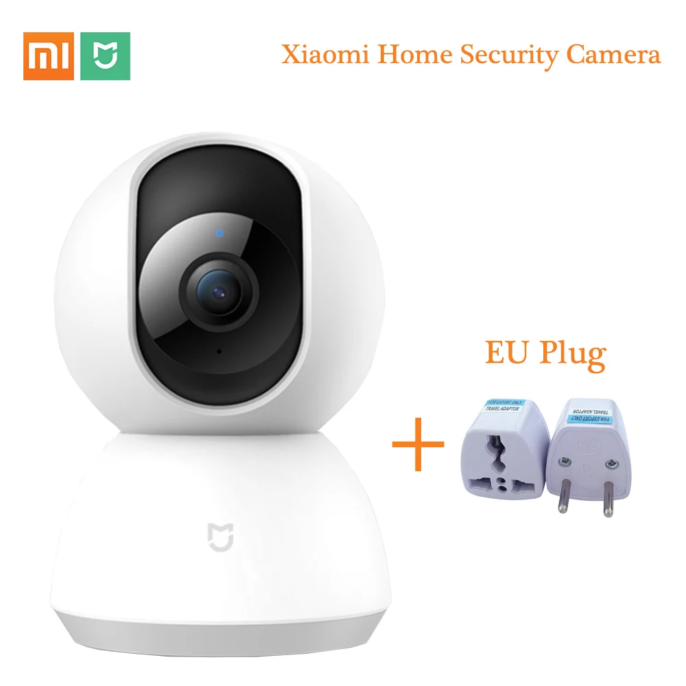 Original Updated Version Xiaomi Mijia Smart IP Camera 1080P WiFi Night Vision 360 Angle Video Security Camera View Baby Monitor - Цветной: EU Plug