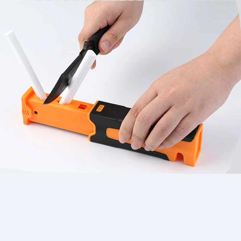 

Knife sharpener - Hard alloy+ceramics Rod+ diamond whetstone Fish hook sharpener