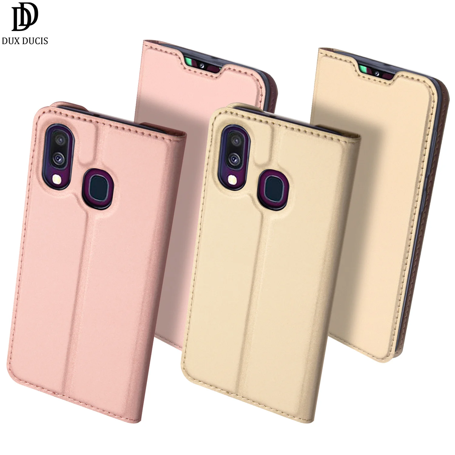 

Flip Case For Samsung Galaxy A40 PU Leather TPU Soft Bumper Shockproof Protective Card Slot Holder Wallet Stand Cover Phone Bag
