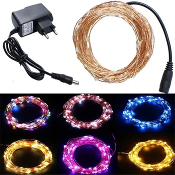 

24 Keys Remote Control 10M 100LEDs Waterproof USB LED Copper Wire String Light Holiday Fairy Christmas Party Decoration Lamp