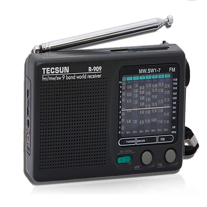 Portable Radio DSP Tecsun R 909 Full Band FM AM SW LW Stereo Radio ...
