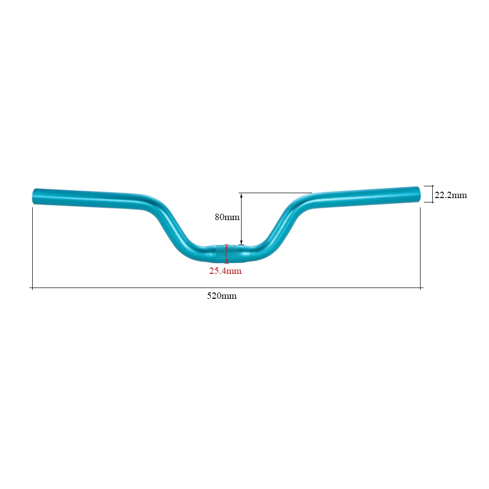 Руль для горного велосипеда MTB из алюминиевого сплава, руль для шоссейного велосипеда, велосипедный Руль 25,4*520 мм, руль для велосипеда