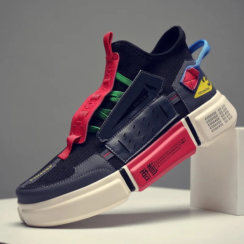 Ceny Vintage Fashion tata mężczyźni buty 2019 kanye west Mesh lekkie oddychające męskie obuwie męskie trampki Tenis Zapatos Hombre #700