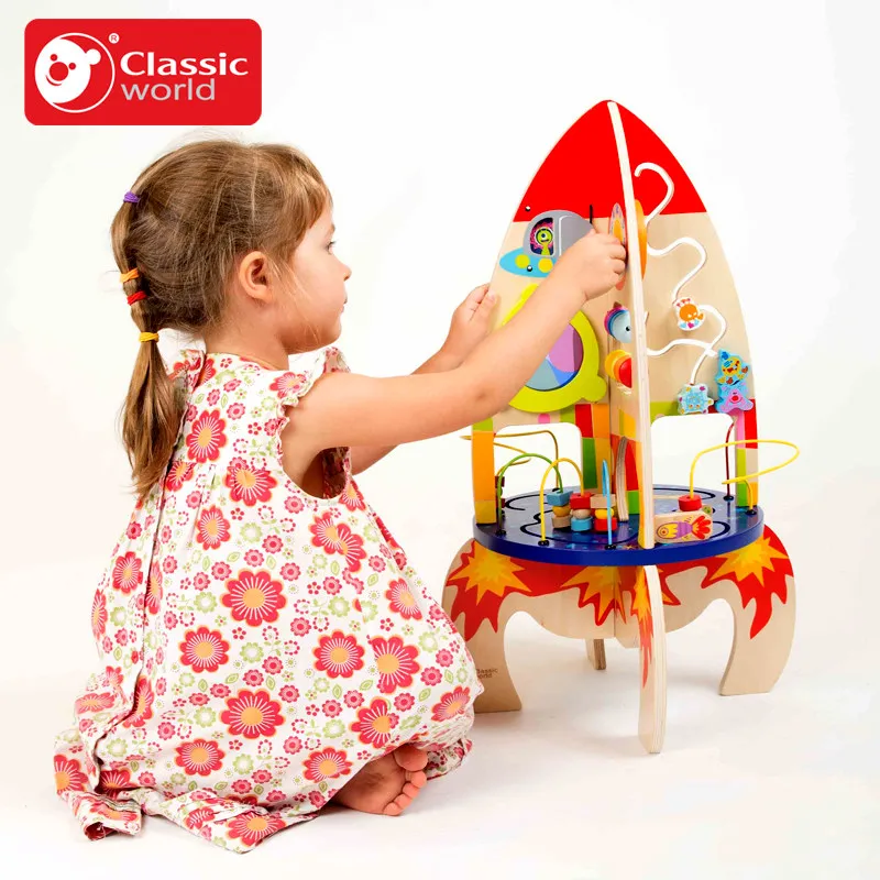 Classic world Magnetic Assembling building blocks rocket Wooden beads around toy multifunctional baby beads colorful gift baby-building-blocks-wooden : image Classic world Magnetic Assembling building blocks rocket Wooden beads around toy multifunctional baby beads colorful gift baby-building-blocks-wooden