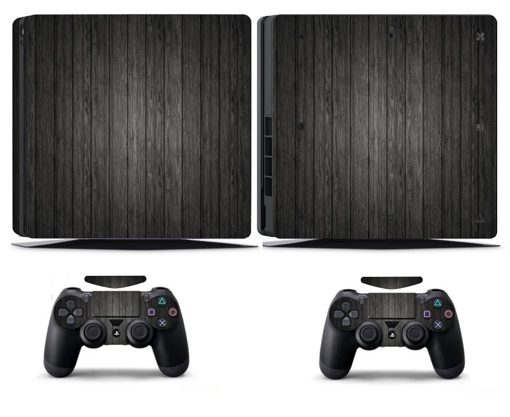 

Wood 267 PS4 Slim Skin PS4 Slim Sticker Vinly Skin Sticker for Sony PS4 Slim PlayStation 4 Slim and 2 controller skins