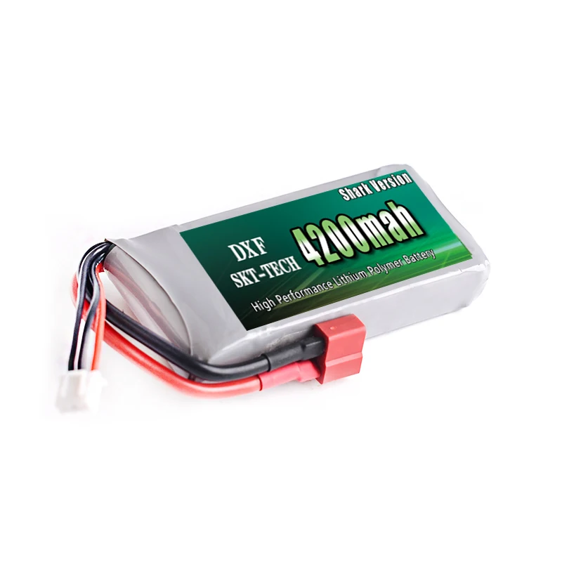 2 шт. DXF Акула версия Rc Lipo батарея 2S 7,4 V 4200mah 25C Max 30C для Wltoys 12428 12423 1:12 RC автозапчасти