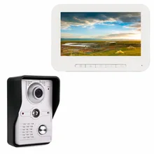 7″ Color TFT LCD Screen Video Door Phone System Wired Visual Dual-way Intercom Night Vision Doorbell For Home Apartment F3368B
