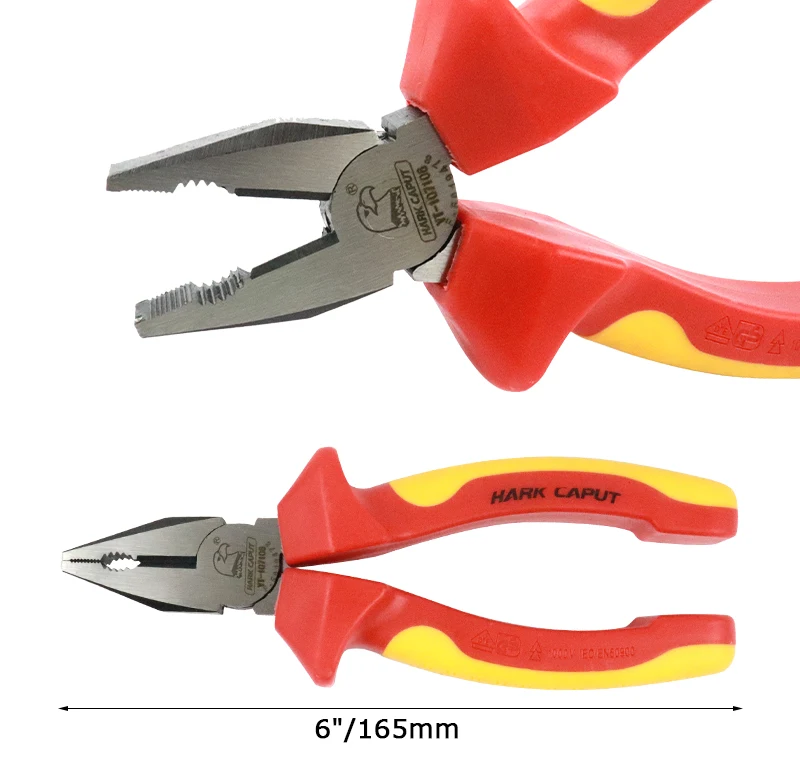 " /150 мм VDE изоляционные плоскогубцы, комбинированные кусачки, инструмент для зачистки проводов, обжимной инструмент, резак для проводов, мульти электрик, ручные инструменты