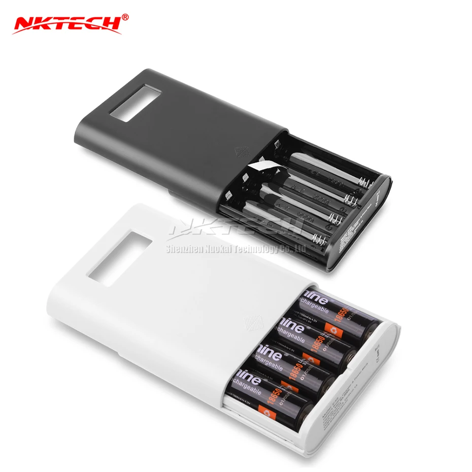 Внешний аккумулятор NKTECH E3S 18650 зарядное устройство USB с ЖК дисплеем и 4 слотами для