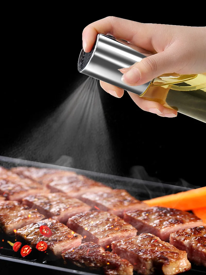 

Jar Spice Potes Household Pressure Type Fuel Injection Pot Kitchen Cooking Oil Spray Fragrant Tank Barbecue Glass Bottle 1pc