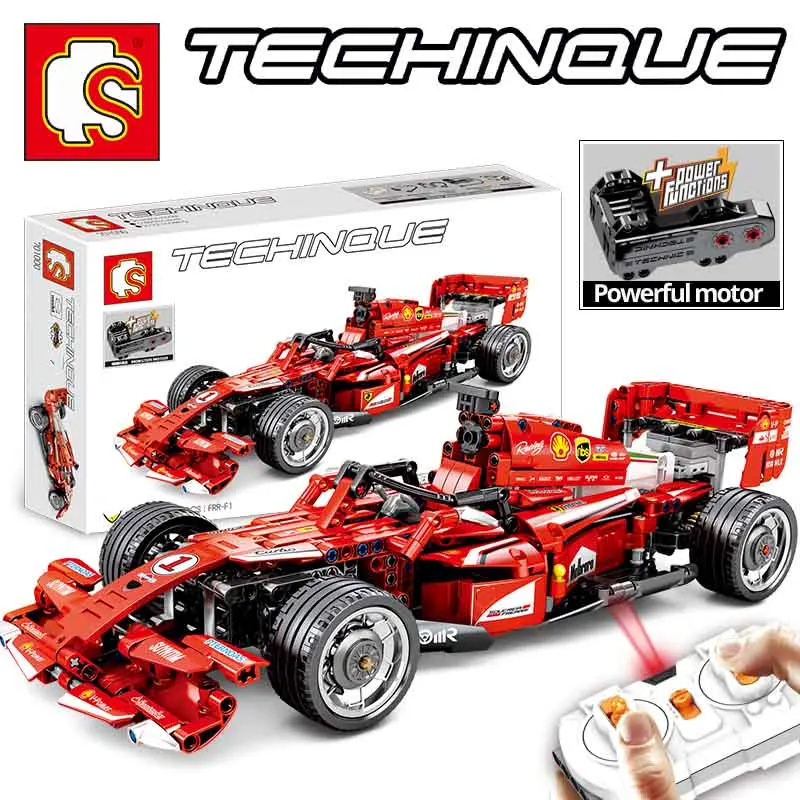 

NEW creator 701000 585PCS RC Electric F1 Formula racing car with strong motor compatible with LegoINGls building blocks boy toys