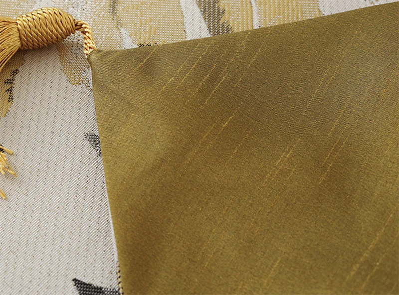 ROMORUS американский стиль листья Столешницы Золотой скатерти с кисточкой Роскошные жаккардовые чайный стол украшение для дома с изображением флага Лидер продаж