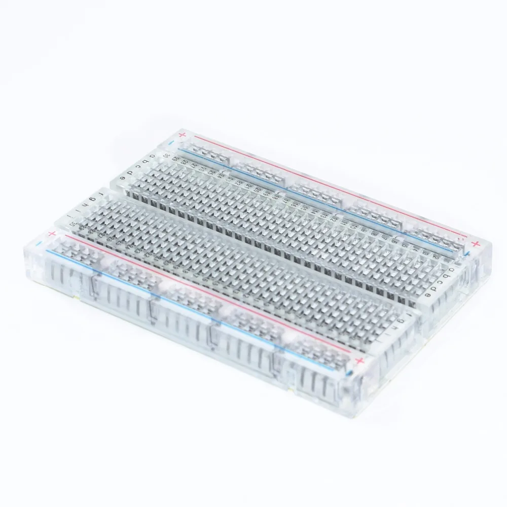 

20pcs Transparent/White mini bread board / breadboard 8.5cm x 5.5cm 400 holes DIY Universal PCB