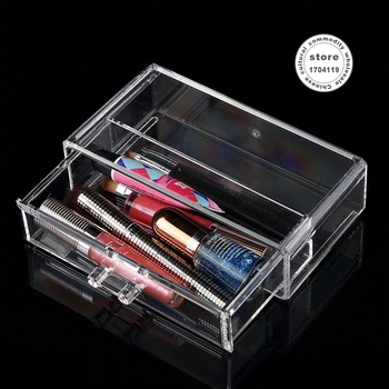 

Mother's day is the best gift Transparent Crystal Retail Makeup Cosmetic box jewelry box drawer makeup organizer storage box