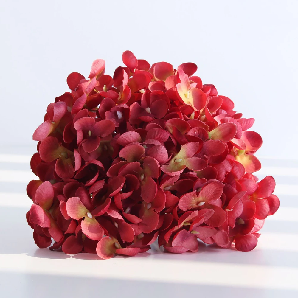 

Artificial Silk Hydrangea Flower For Wedding Decoration Simulation Fake Flower Bouquet Plant Hydrangea DIY For Room Home Decor